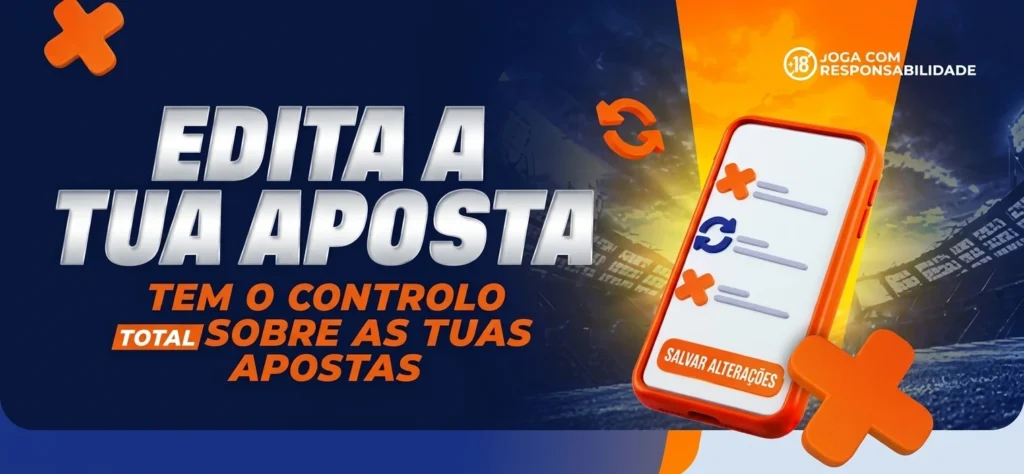 Ecrã do Editor de Apostas Bantubet com opções de editar seleções