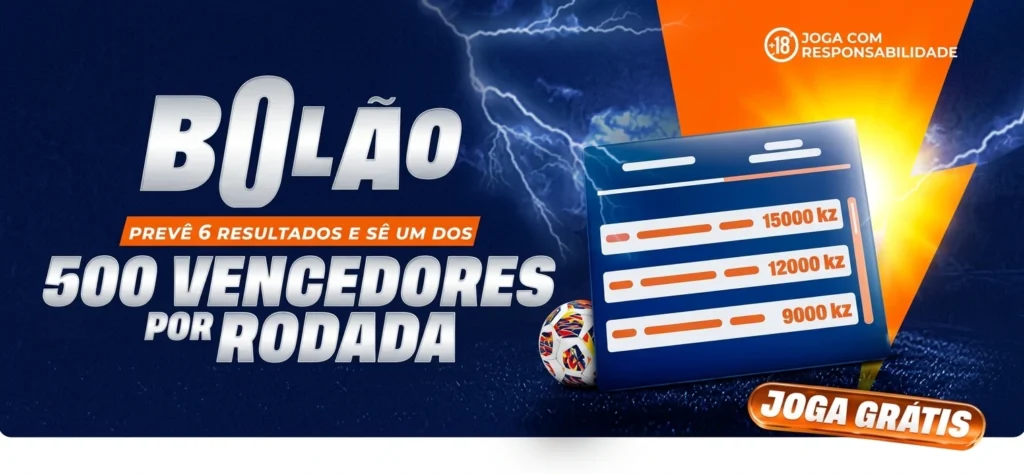 Bolão da Bantubet: previsões de futebol com apostas grátis como prémio