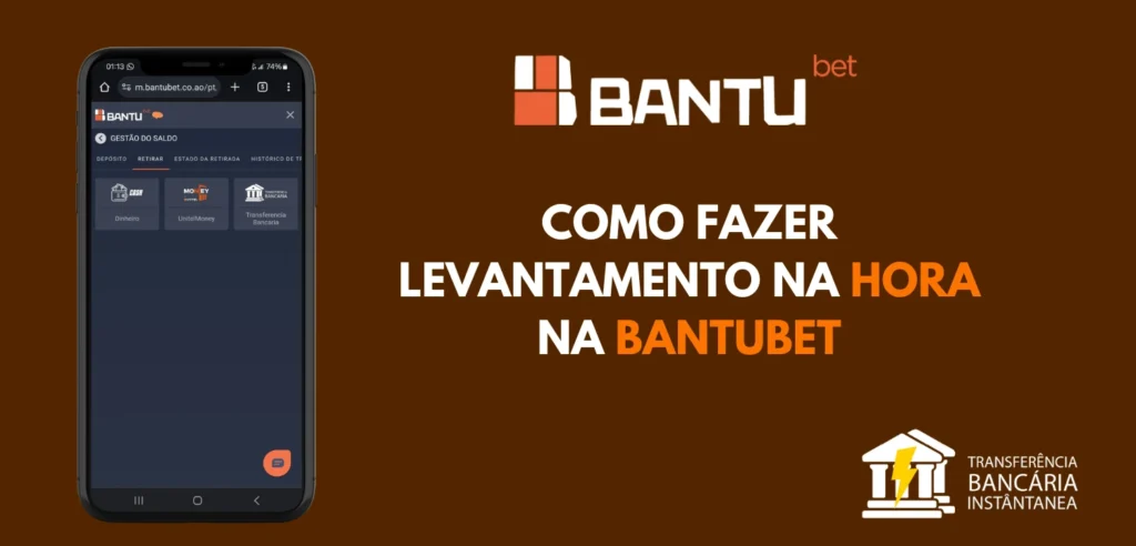 como fazer levantamento instantâneo bantubet