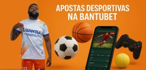Plataforma de apostas desportivas na BantuBet com futebol, basquetebol, ténis e eSports, destacando mercados populares e odds competitivas.