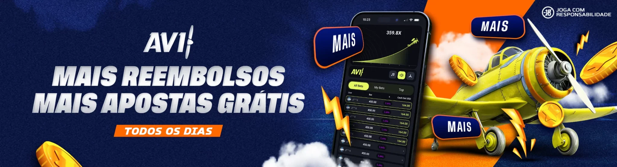 Reembolsos no jogo Avi bantubet