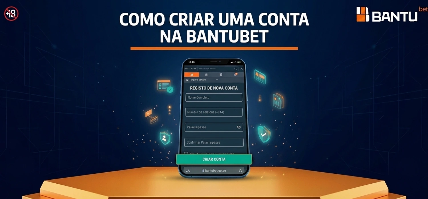 Como criar conta na bantubet